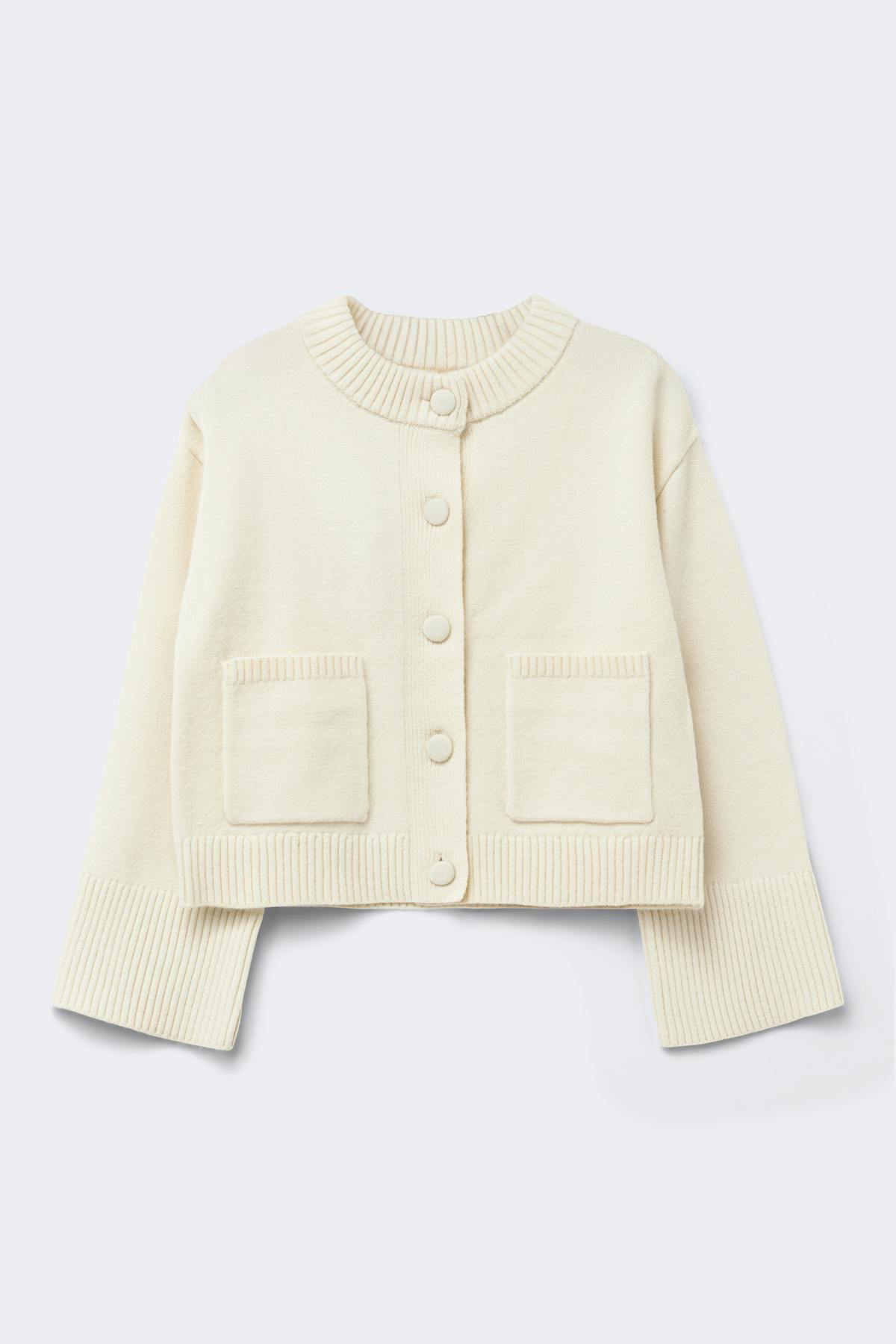 14+ knitted cardigan - Gardenia