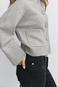 14+ knitted cardigan - Grey melange
