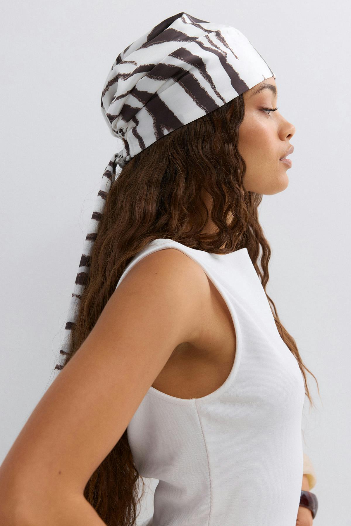 Satin head scarf