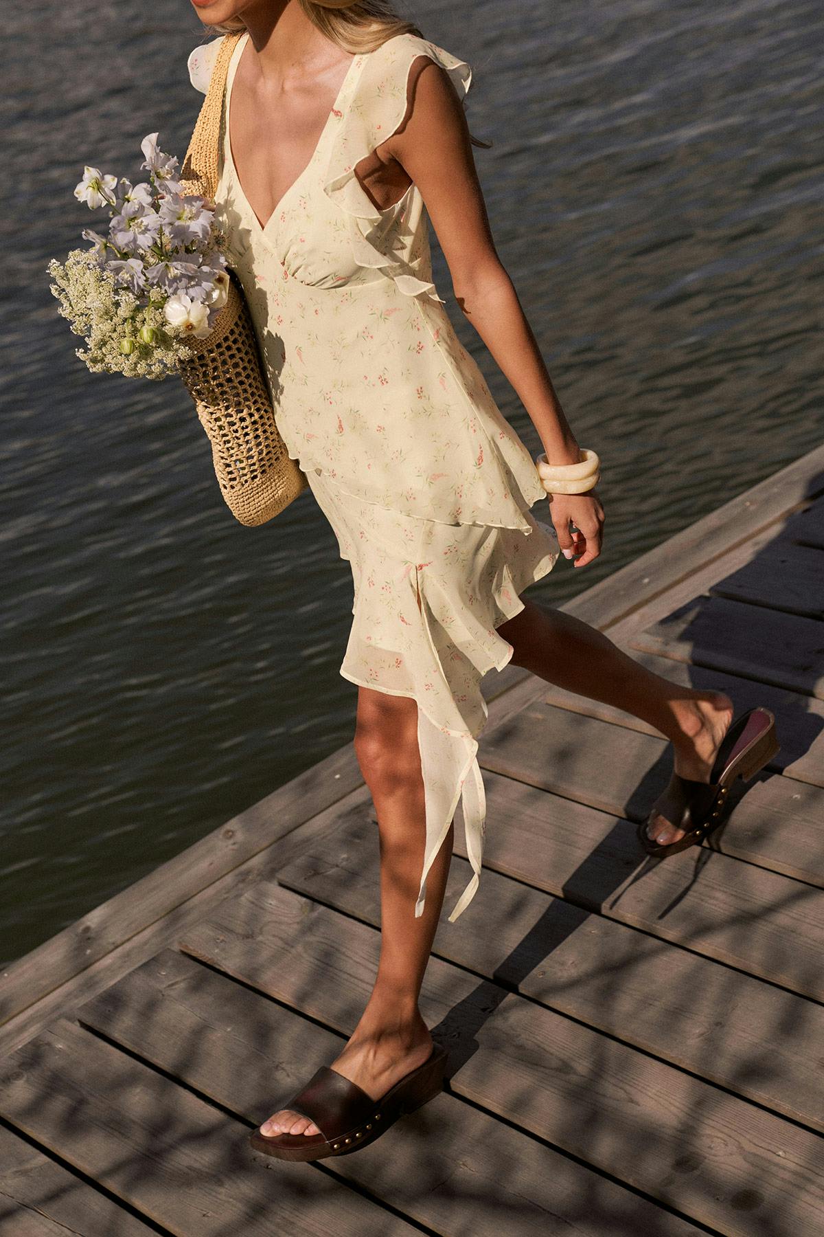 Frill top - Creme