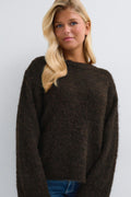 14+ knitted crew neck sweater - Shrinking violet
