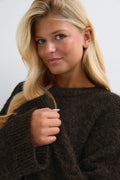 14+ knitted crew neck sweater - Shrinking violet