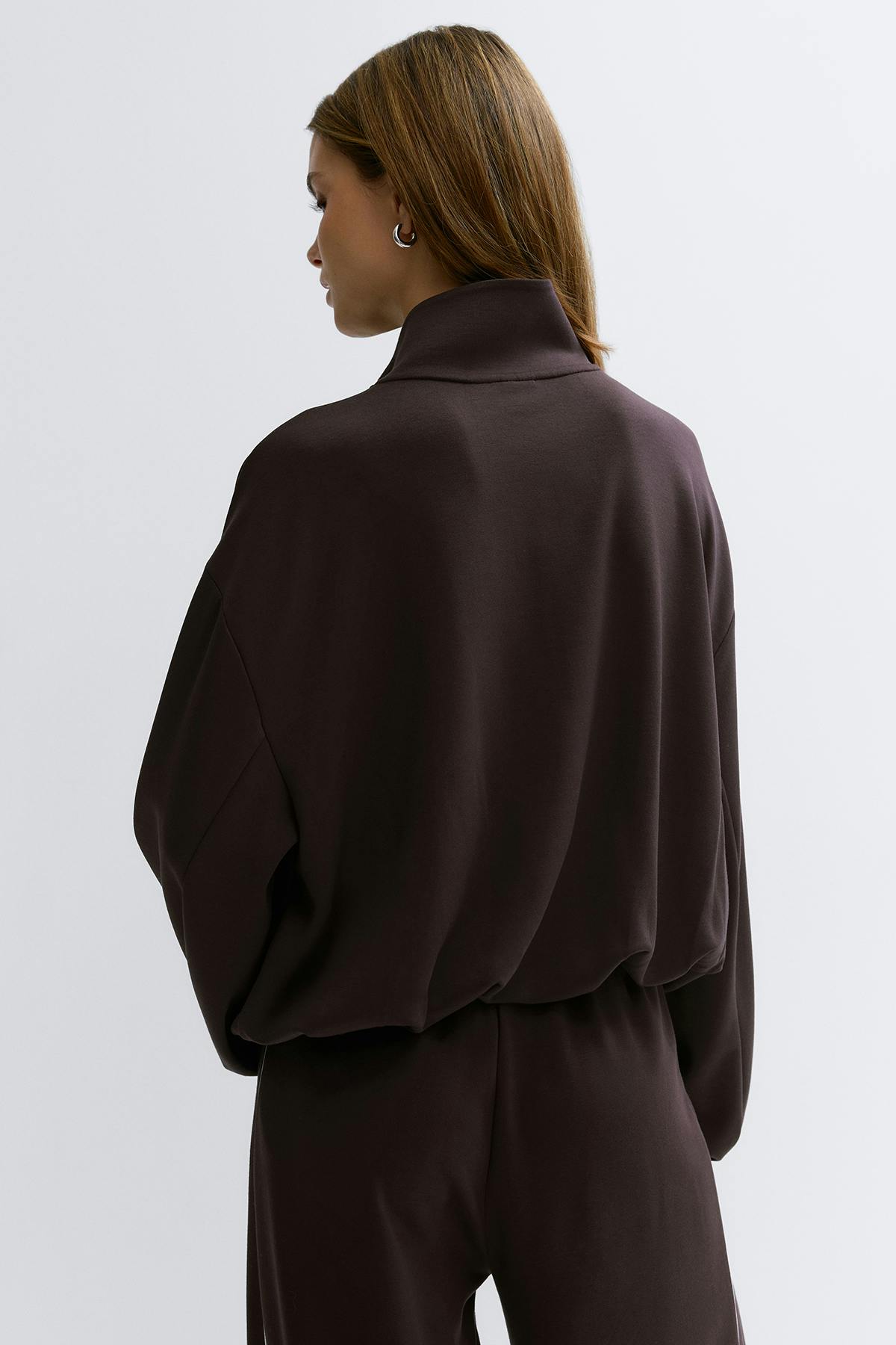 Soft sporty zip jacket - Noir