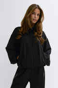 Soft sporty zip jacket - Noir