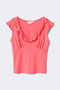14+ frill top - Corail