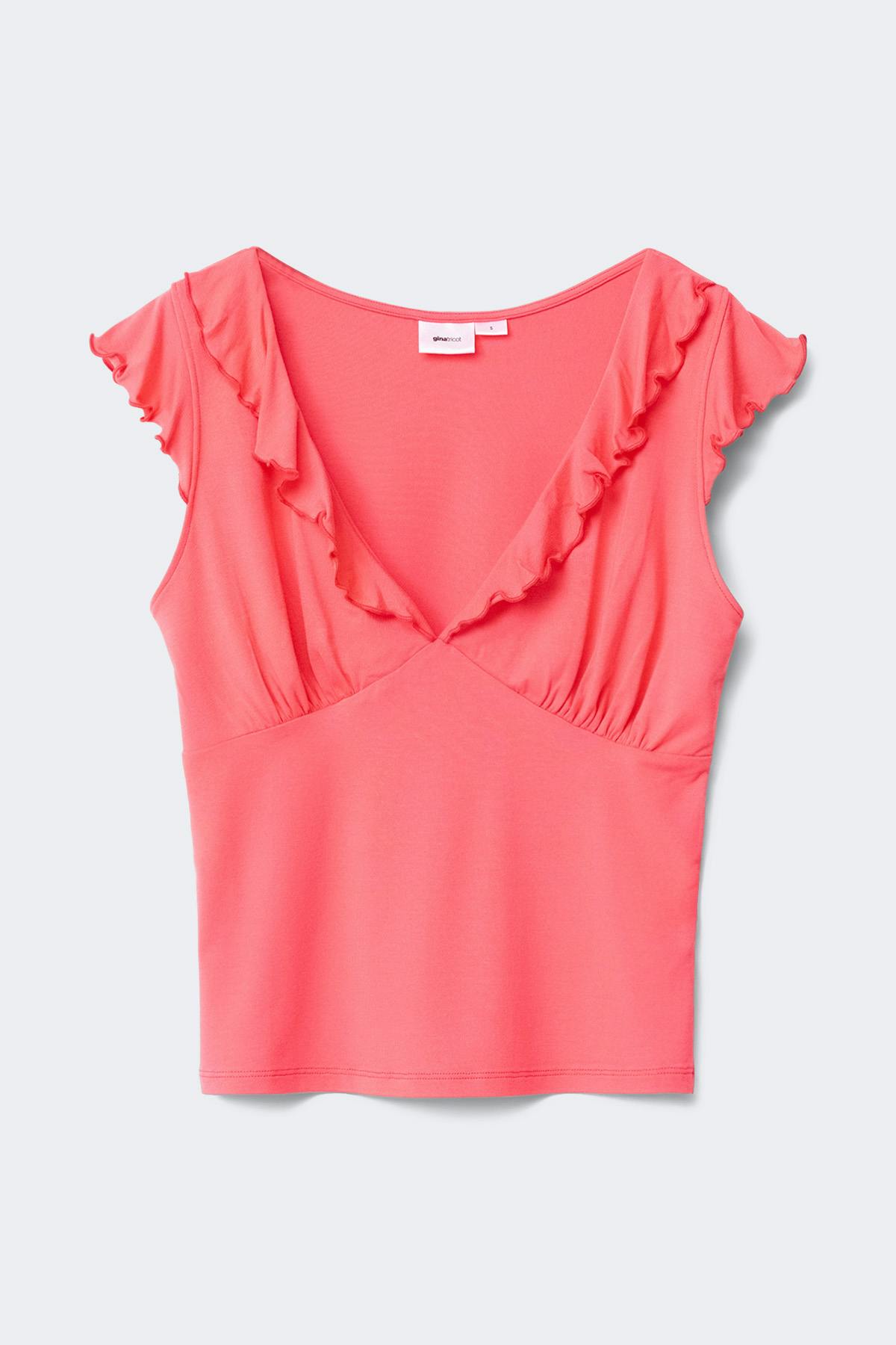 14+ frill top - Corail