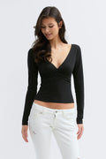 14+ ruched top - Noir