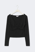 14+ ruched top - Noir