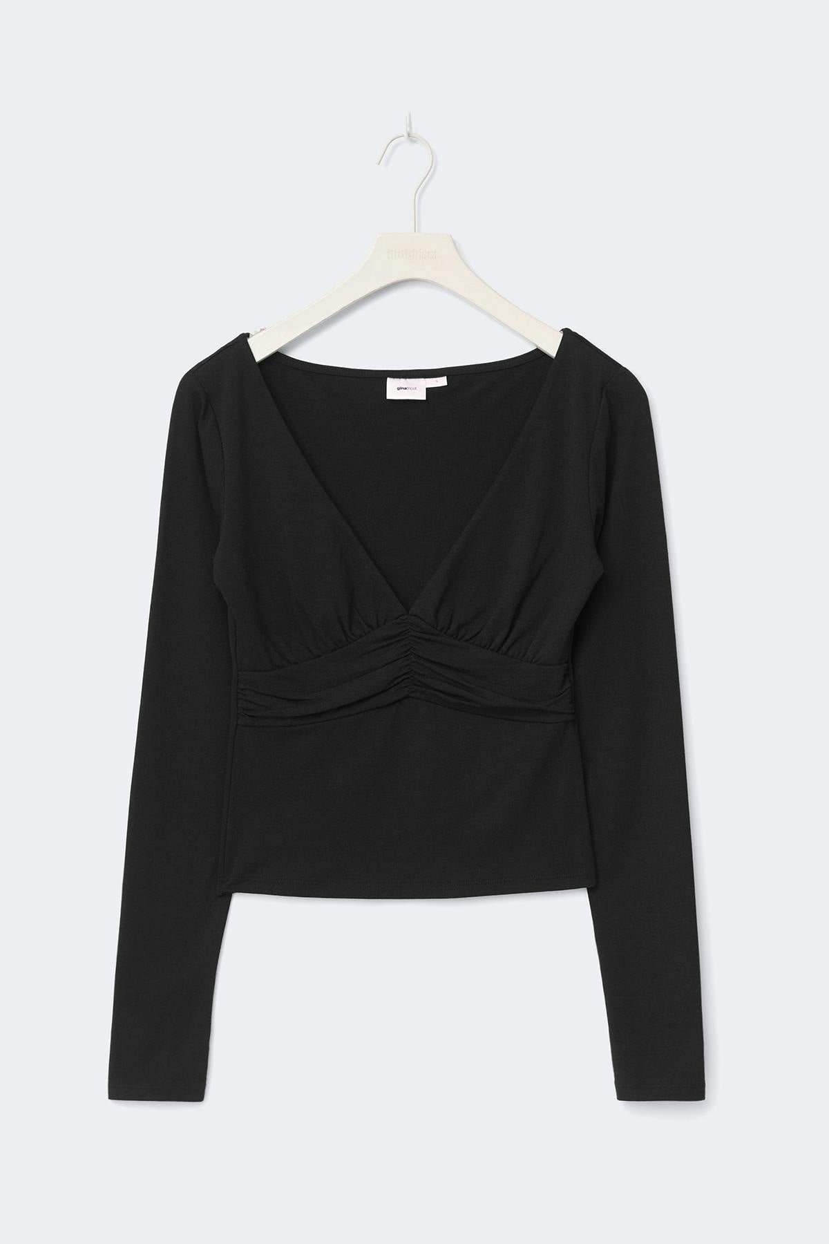 14+ ruched top - Noir