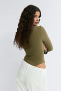 Long sleeve body - Cedar ditsy aop