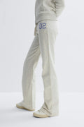 Y low flare sweatpants - Lt greym/print