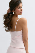 14+ lace detail tank top - Ballet slipper