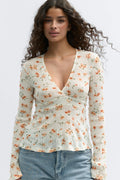 Tie back top - Pale lilac
