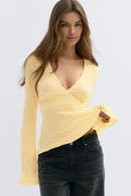 Tie back top - Gardenia