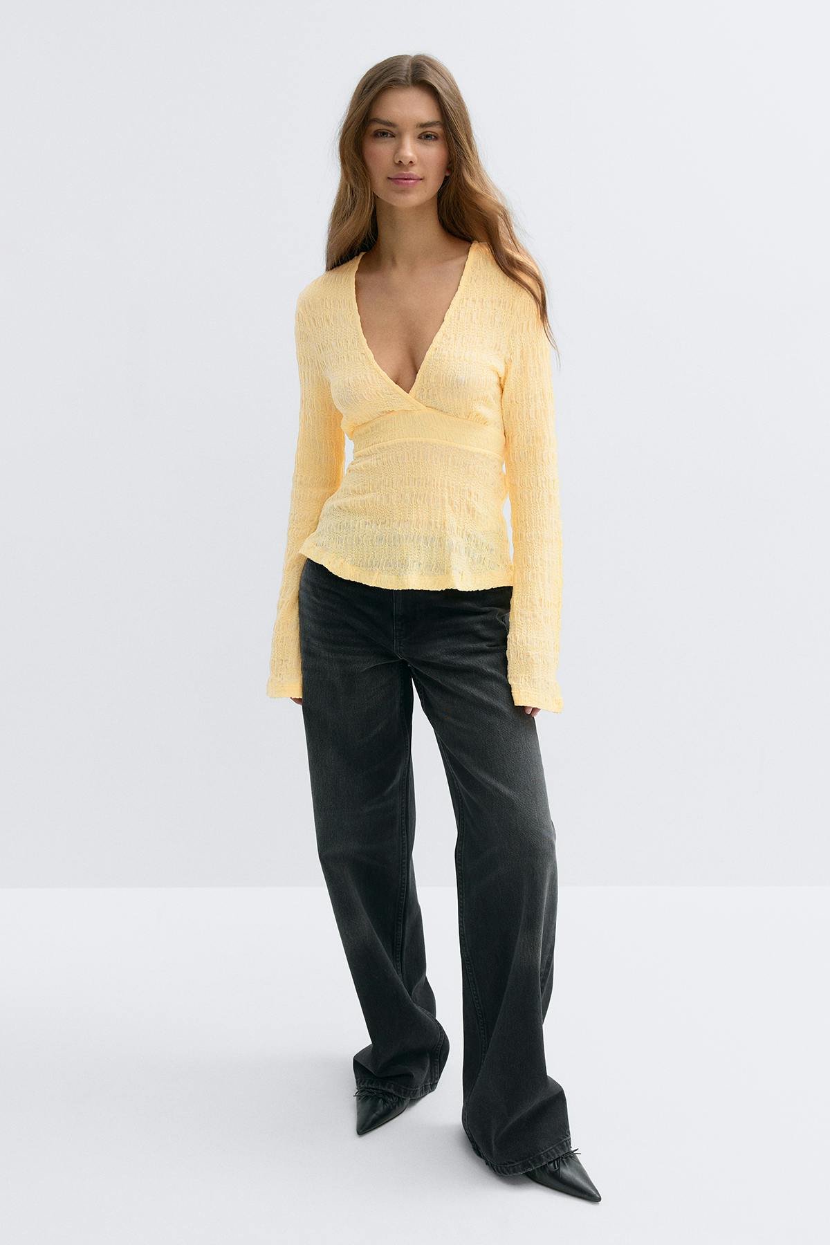 Tie back top - Gardenia