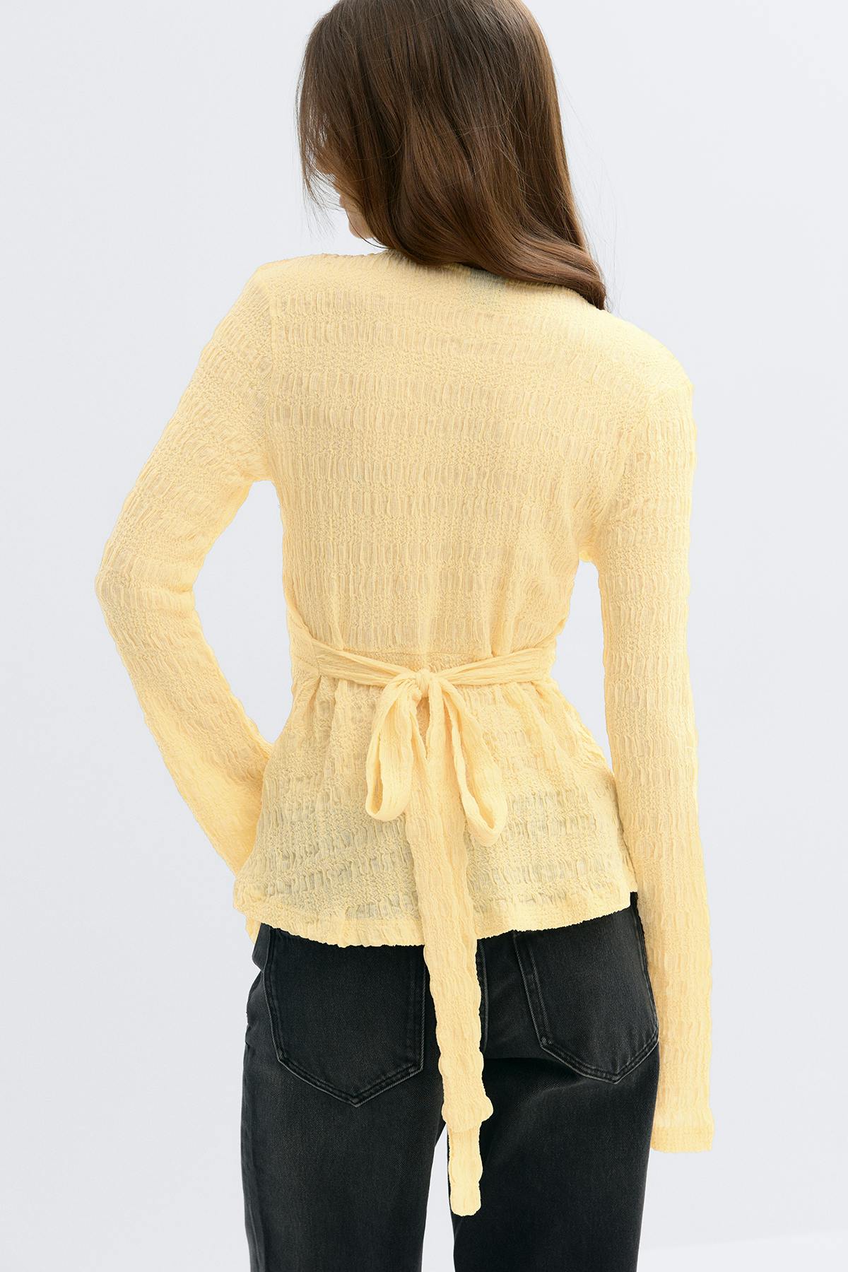 Tie back top - Gardenia