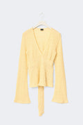 Tie back top - Gardenia