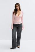 Tie back top - Blanc
