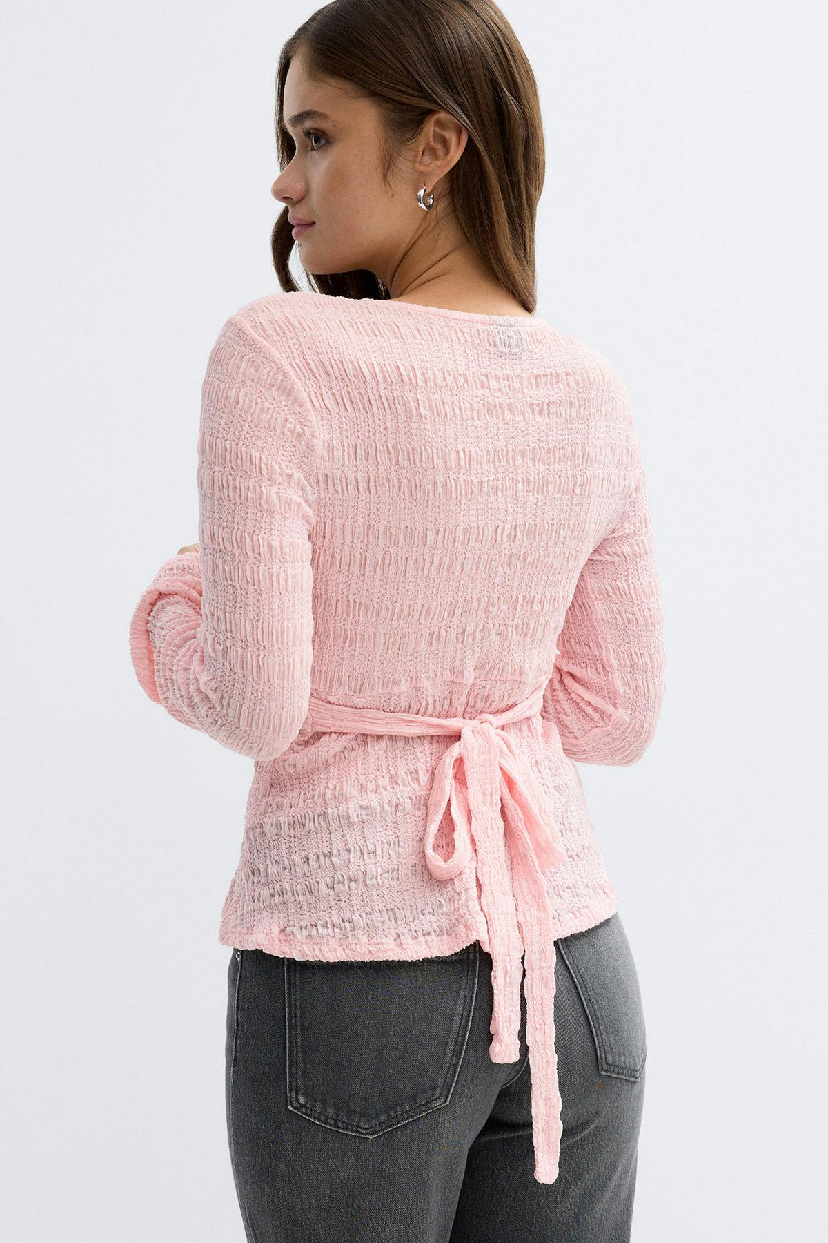 Tie back top - Blanc