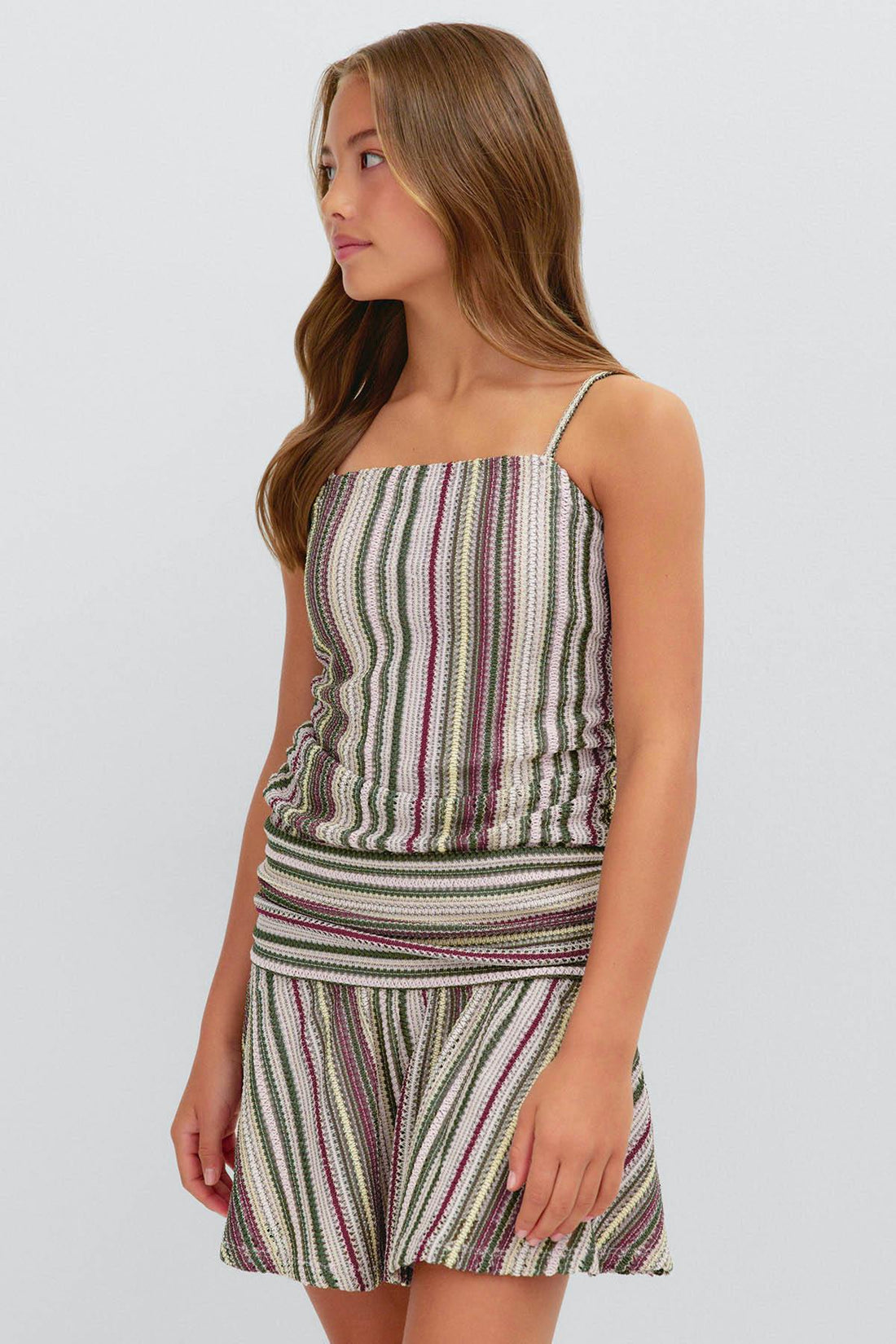 Y stripe dress - Multi stripe