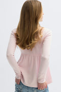 Y long sleeve top - Ballet slipper