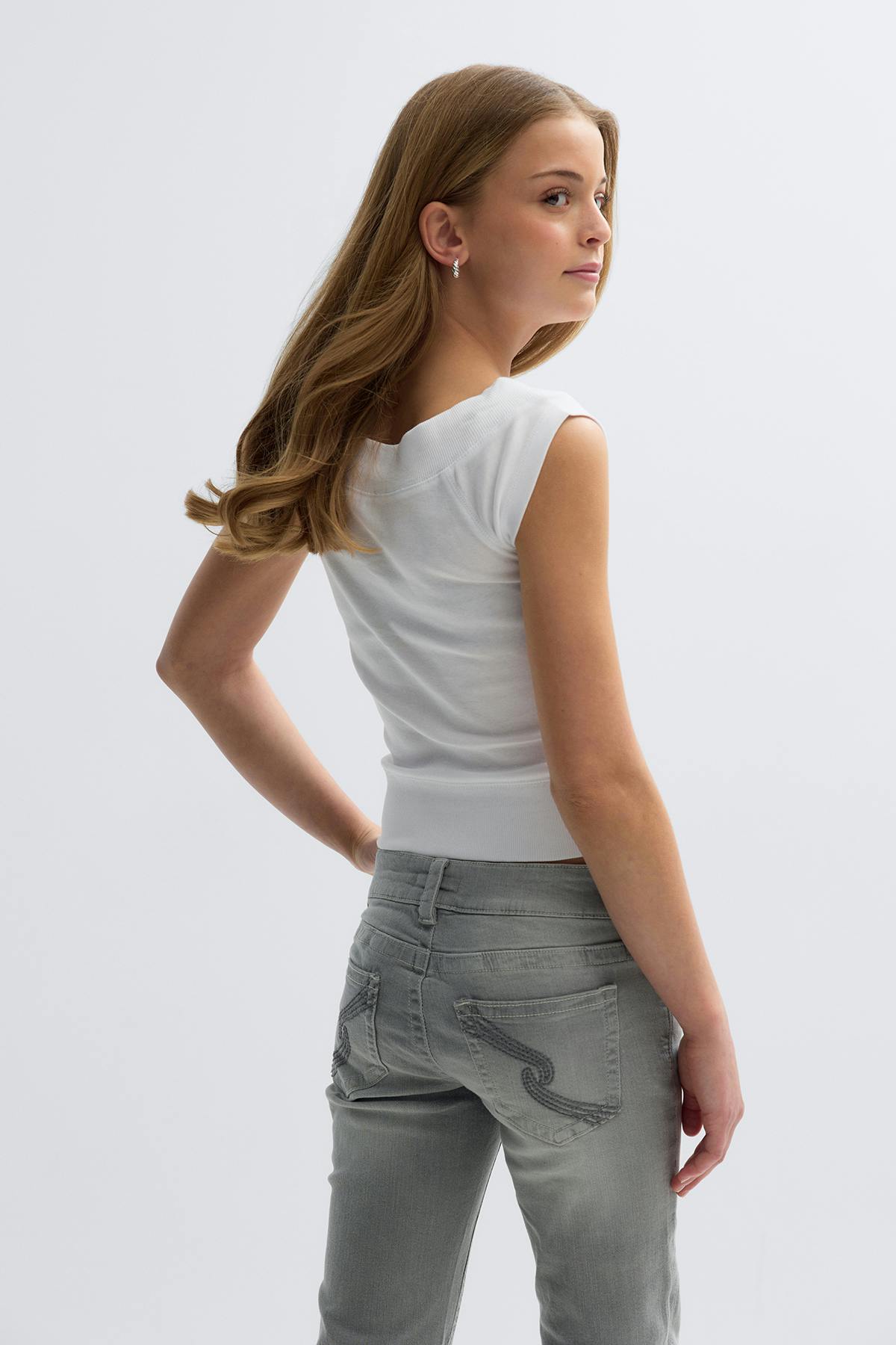 Y short sleeve top - Blanc