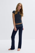 Y short sleeve top - Dot print