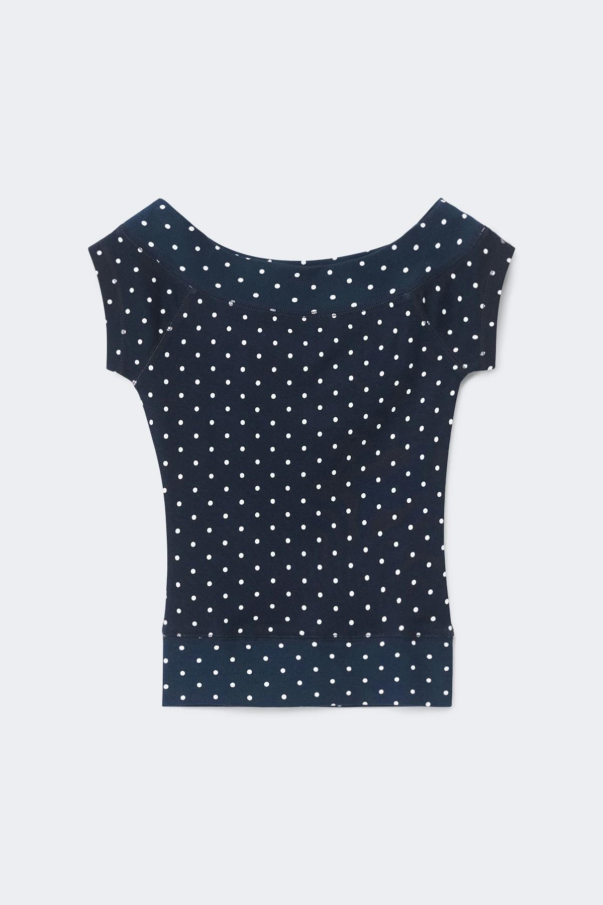 Y short sleeve top - Dot print