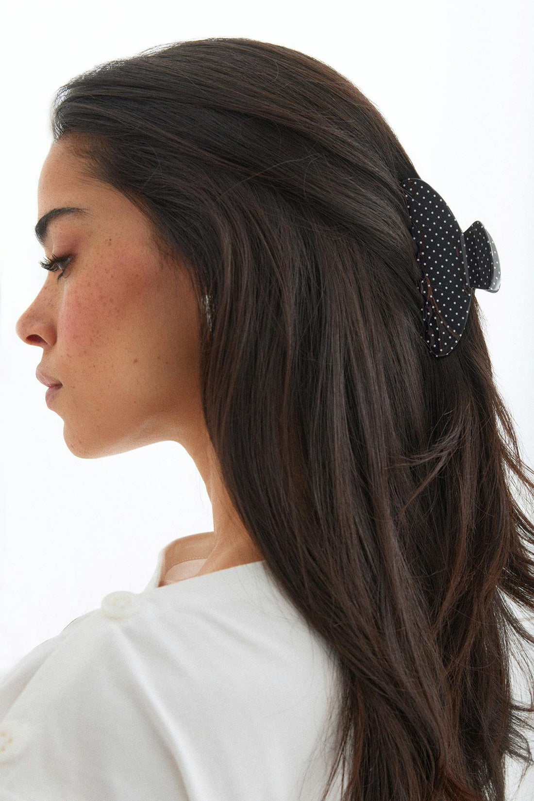 2-pack dotted hair clip - Black/red