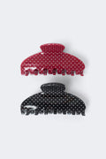 2-pack dotted hair clip