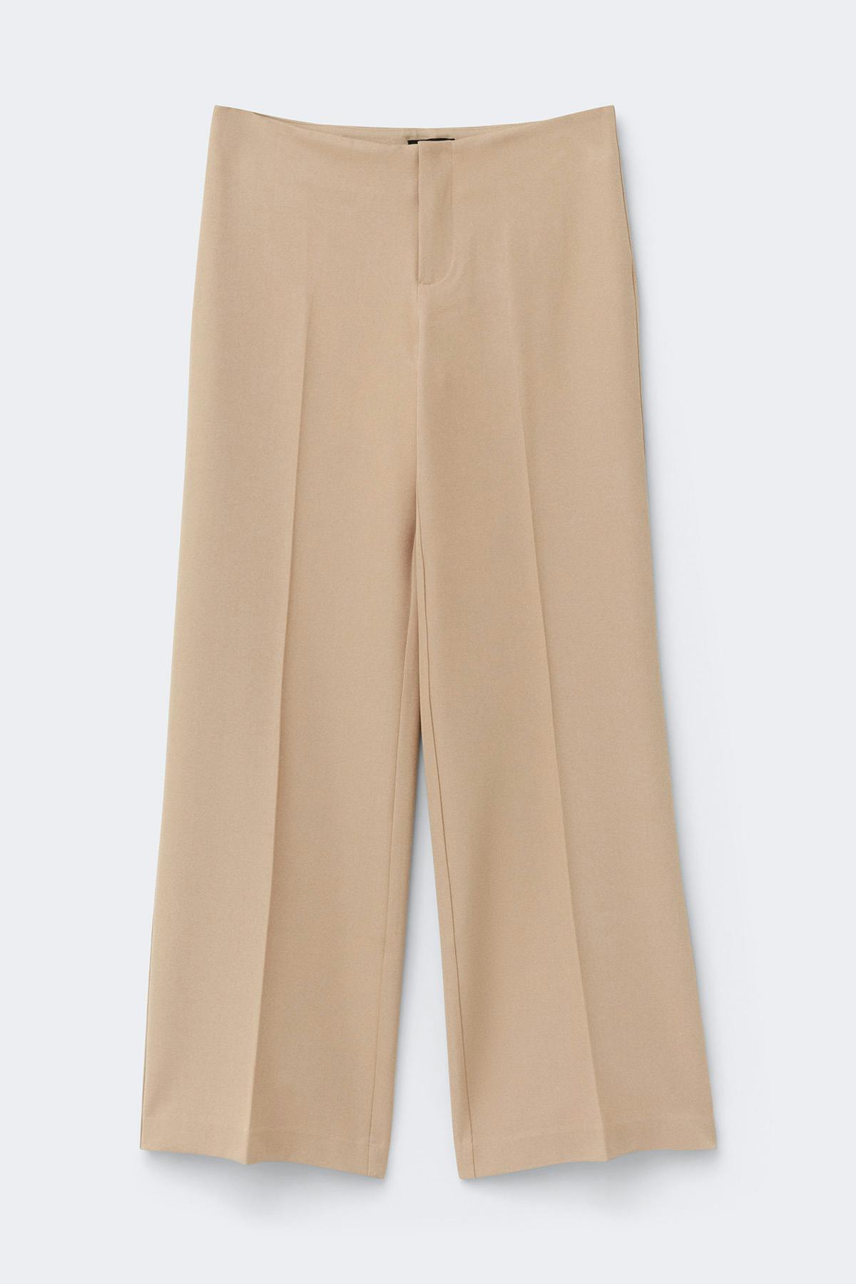 Timeless low straight trousers - Beige