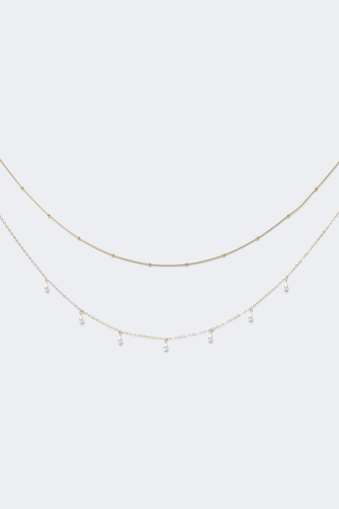 14+ waist pearl chain - Doré