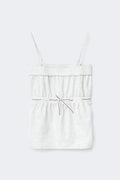 Y detail top - Grey melange