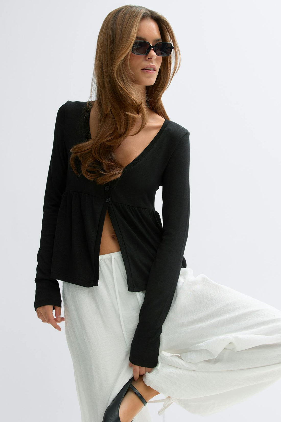 Babydoll top - Noir