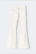 14+ holy low rise flap jeans - Blanc