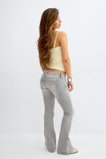 14+ dixie ultra low jeans - Gris clair