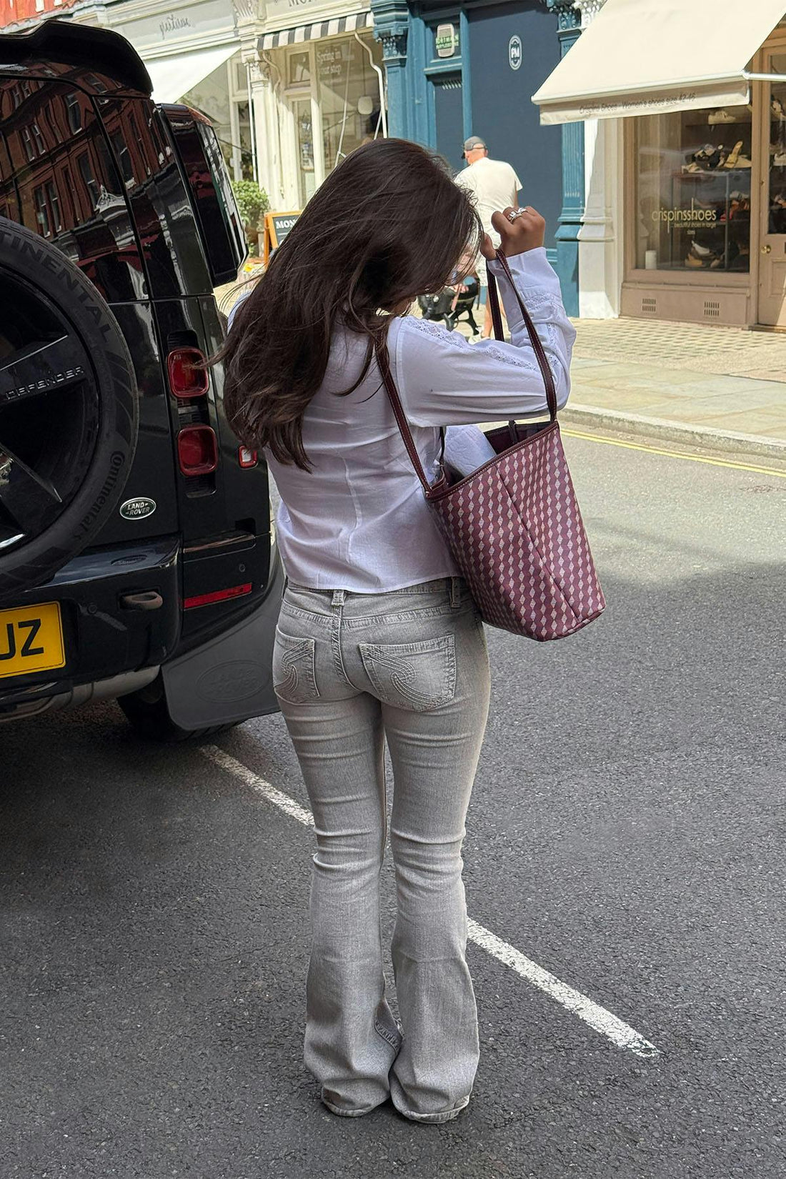 14+ dixie ultra low jeans - Gris clair