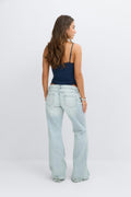14+ cali dream low rise jeans - Bleu clair