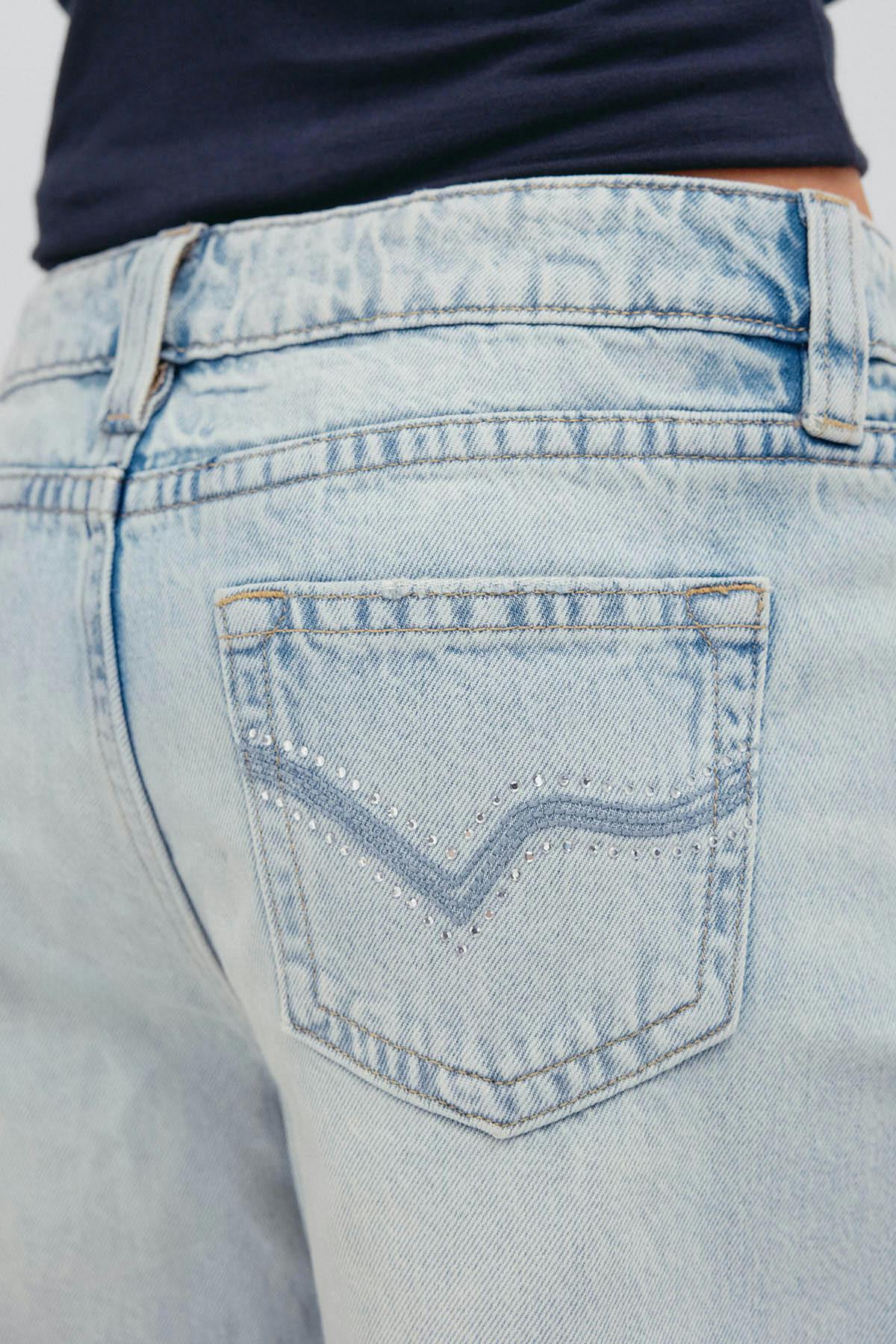 Y cali dream low rise jeans - Bleu clair