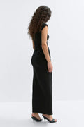 Ruched maxi skirt - Noir