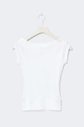 14+ short sleeve top - Blanc