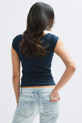 14+ short sleeve top - Blanc