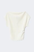 Lacing back top - Gardenia
