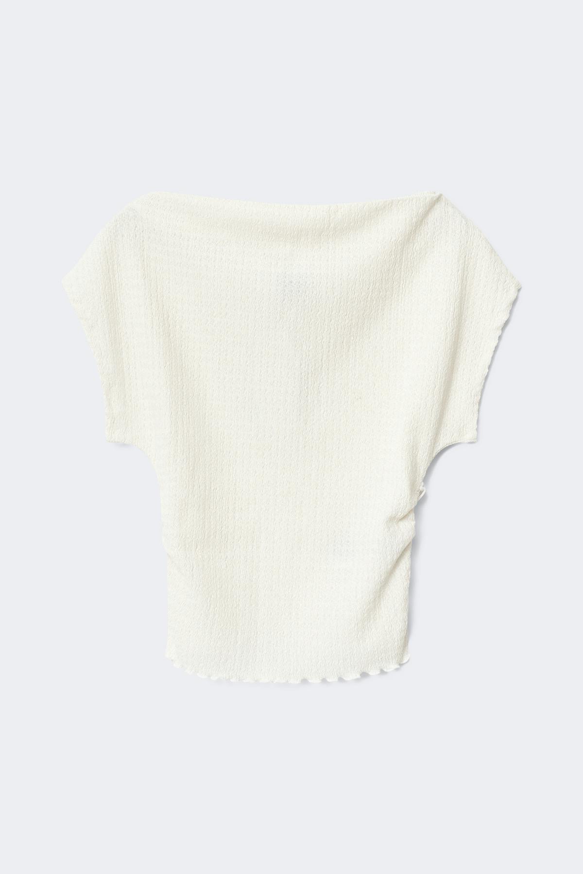 Lacing back top - Gardenia