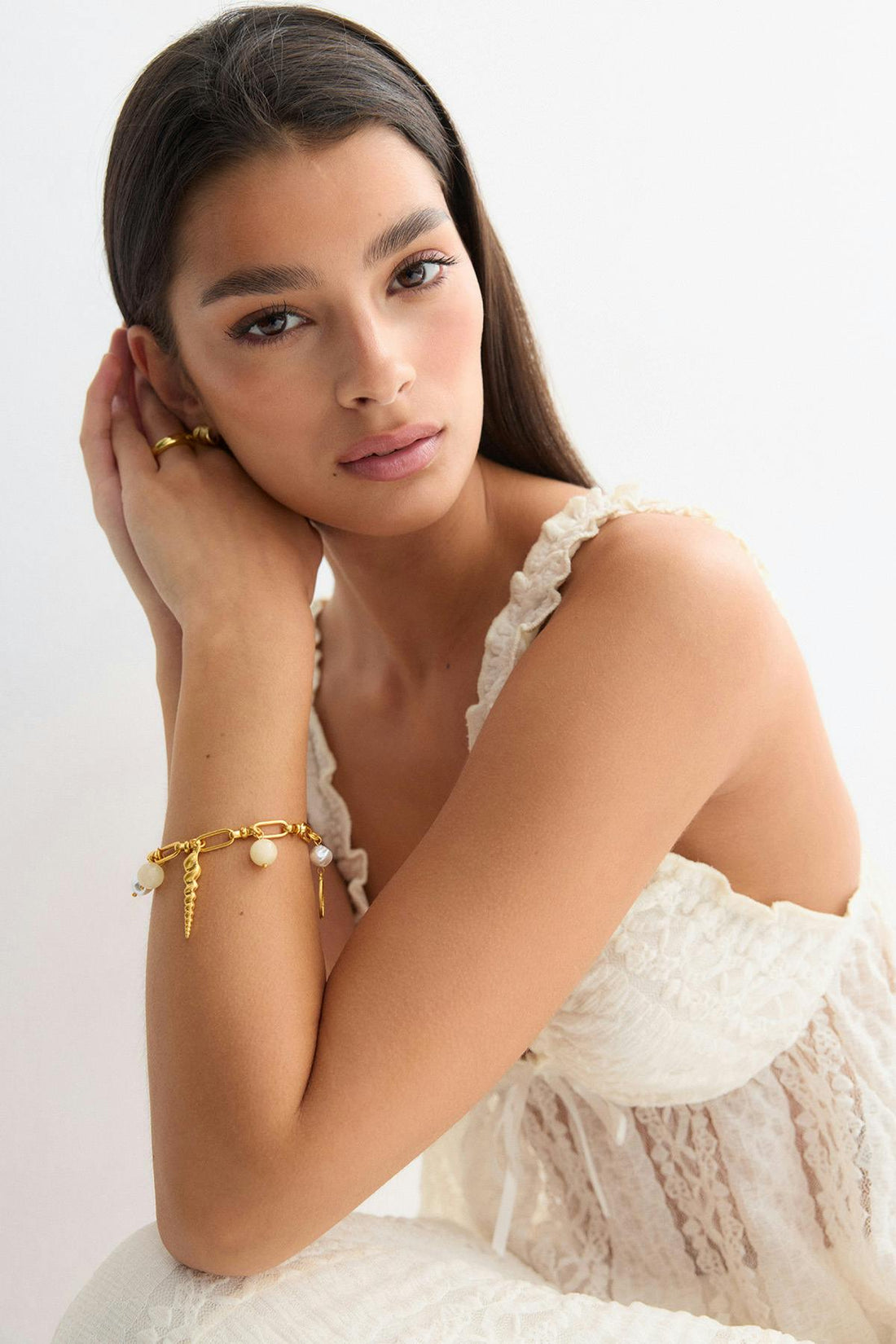 Sea charm bracelet - Doré