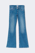 Y holy low rise flap jeans - Bleu
