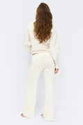 Folded loungewear trousers - Swan aop