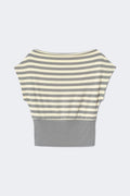 boatneck top - Black stripe