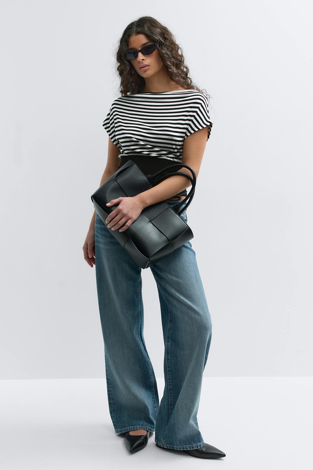 boatneck top - Brown/stripe
