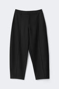 Bold barrel pintuck trousers - Noir